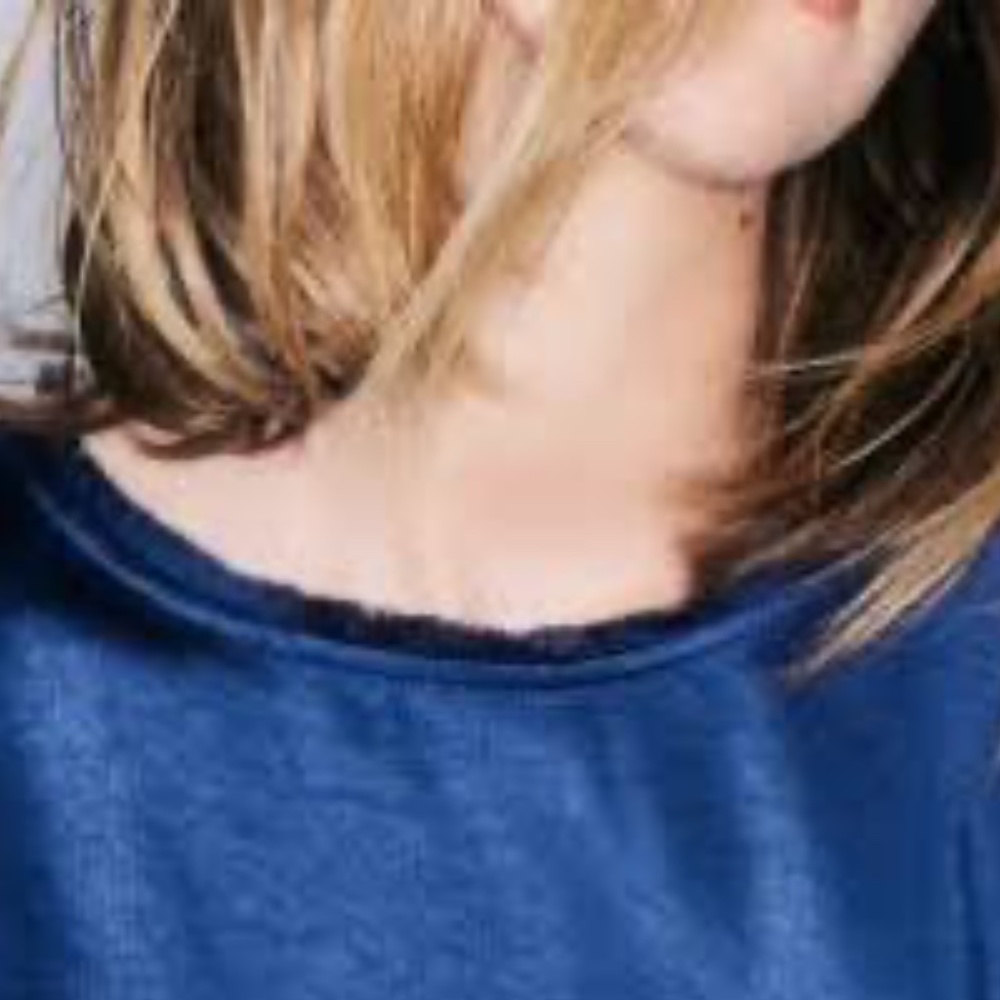 Melissa Nepton Navy Blue Satin Tee With Drawstring Waist Size XS Top - Picture 3 of 9